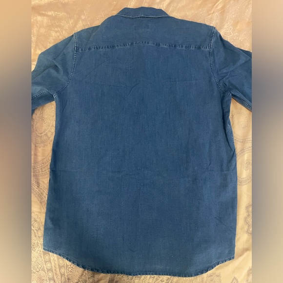 A.P.C Denim Blue Shirt Sz XL NWT - Picture 6 of 7